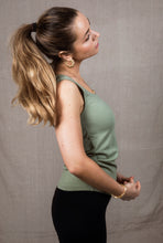 Load image into Gallery viewer, Sample - Paulina Sweetheart Top, Bright Olive