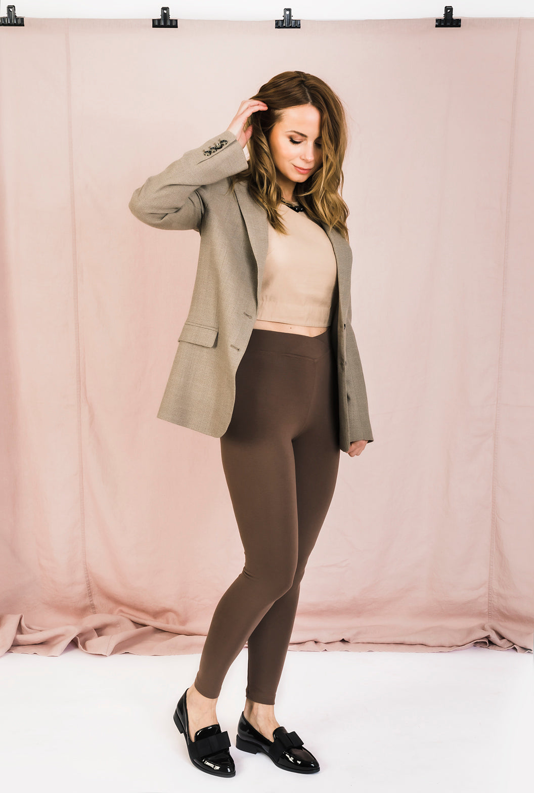 Astrid tighta leggings, Nougat