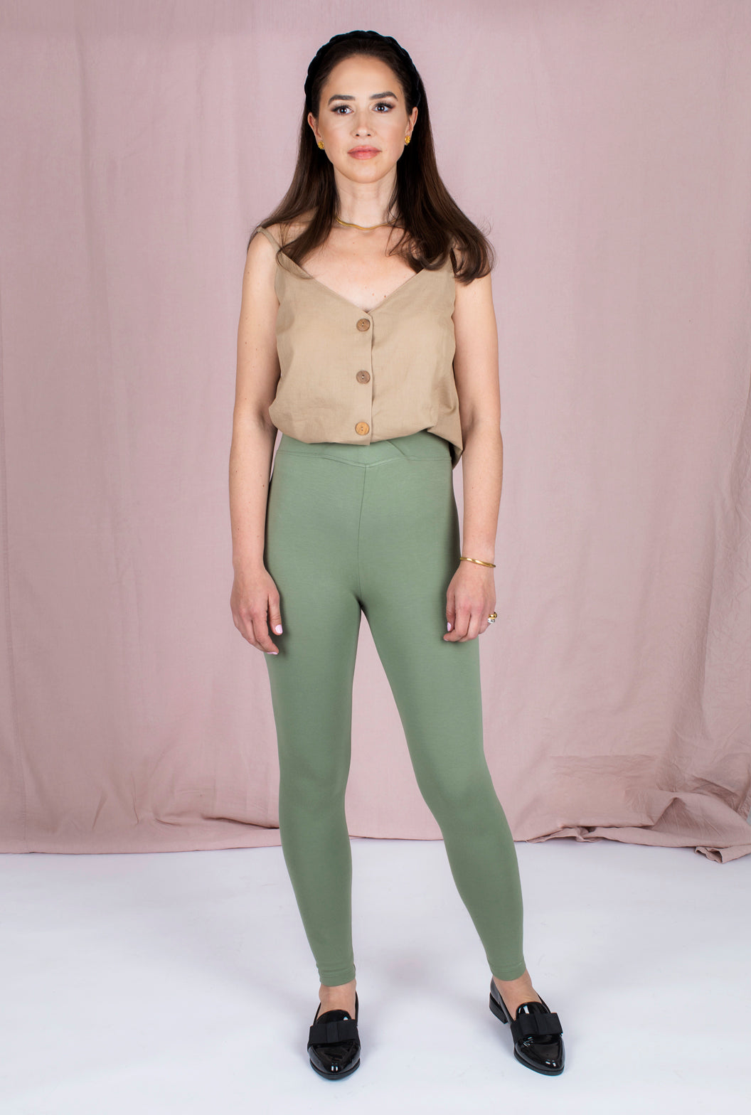 Sample - Astrid tight leggings, Bright Olive
